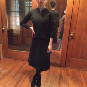 Dark gray 100% wool top